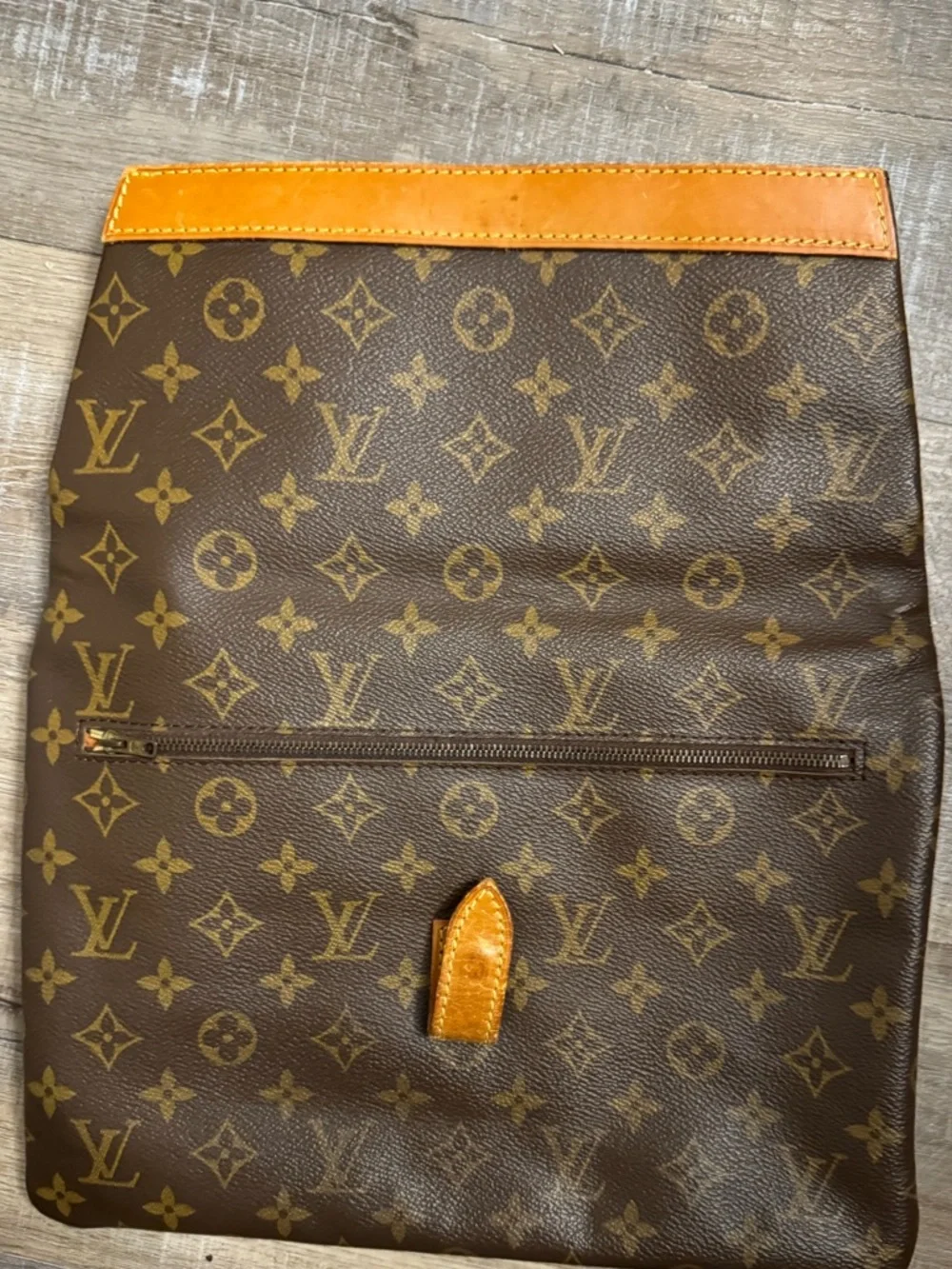 Louis Vuitton Monogram Clutch Vintage LV Pochette Bag No Strap - Picture 3 of 10
